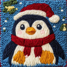 Nålstanskit Penguin20x20cm Nybörjarset
