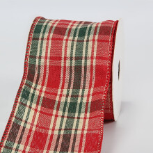 Panglică de Crăciun 6,3 cm  10 yarzi