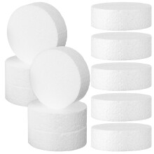 18 discos de espuma branca de 7,5 cm – Peças em branco para artesanato e pintura.