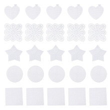 Zestaw plastikowych arkuszy płóciennych – serce, kwadrat, okrągły, pentagram