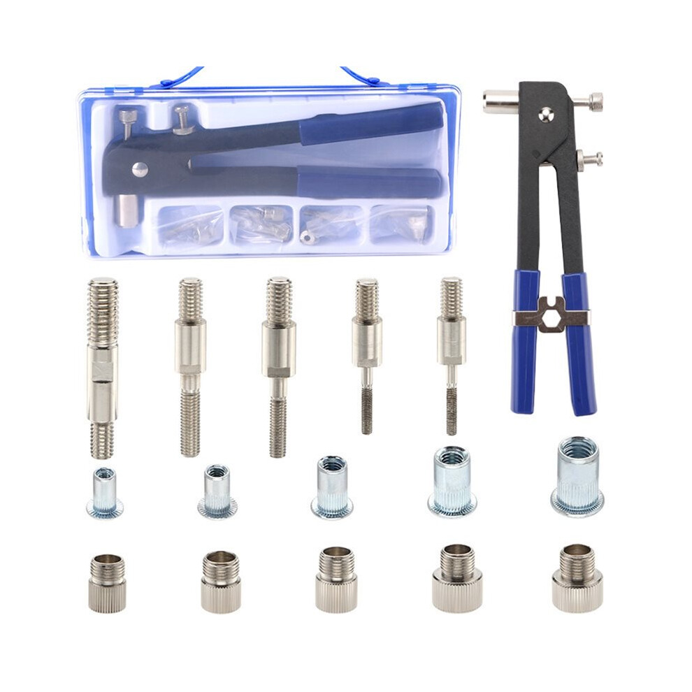 Duty Blind Rivet Nut Kit Set Riveter Tool Hand Riveter Rivet Threaded Insert Tool Riveting Assortment M3 M4 M5 M6 M8 4711824131387