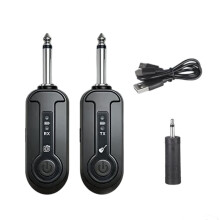 Sistema Wireless per Chitarra con Trasmettitore e Ricevitore Audio Ricaricabile, Adattatore per Amplificatore per Chitarra A Bassa Latenza e Kit di