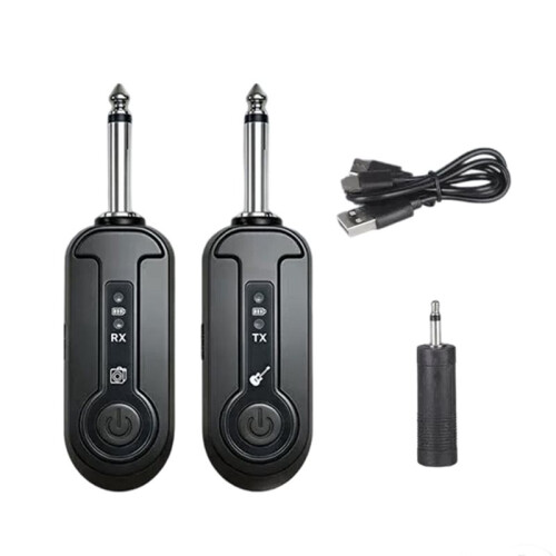 Wireless Guitar System Rechargeable Audio Transmitter Receiver Low Latency Guitar Amplifier Adapter Accessories Kit 1