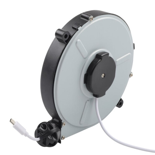 1pc Automatic Retractable Power Reel Cable Data Cable Winding Reel Charging Cable Power Cord Reel Protective Cover