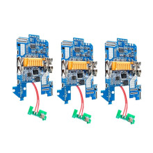 3 Stück Batterieschutzplatinen für 18V BL1830 B1840 BL1850 BL1860 18V LED-Akkupack-Schutzschaltung