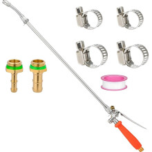 Vervangende Sproeilans, 74 cm (29 Inch) Volledig Metalen Pompsproeilans met Roestvrijstalen Buis, 1/4" en 3/8" Messing Slangtules voor Gazon