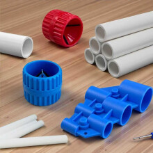Pijpontbraamset, Dieptemeter van 1/4" Tot 1", Binnen- en Buitenruimer van 1/8" Tot 1-5/8", Afschuiningsgereedschap voor PVC-Buizen