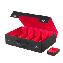 Trading Card Storage Box 5-Row with Handle, Storage Box Holds 3900+ Cards , Top Loaders Organizer for Game Sports Card