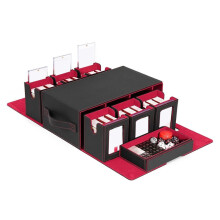 Caja para Mazos de Cartas Coleccionables, Estuche para 6 Mazos con Bandeja, Caja de Almacenamiento Extraíble para Cartas Coleccionables de Juegos y