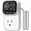 Digital Temperature Controller Outlet, 15A/1800W Heavy Duty, VA LCD Display, Heating/Cooling Control US Plug 1