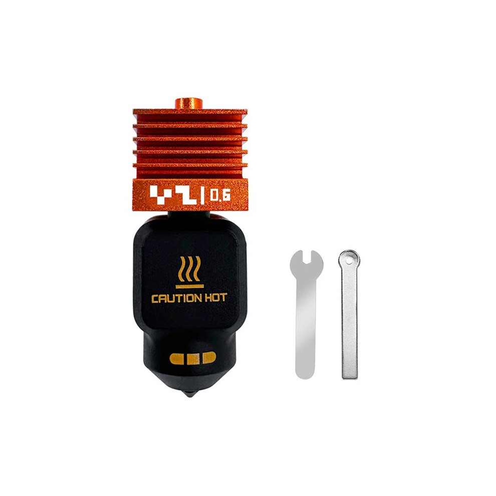 For P2s Upgraded Standard Flow Hotend Removable Hardened Steel Nozzle Print 3D Printer Parts 0.6Mm 6031599176481