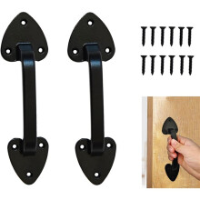 Maniglie per Porte da Fienile Resistenti, Maniglie In Ghisa da 7,5 Pollici, per Cancelli Esterni, Capannoni e Porte da Fienile, con Viti di Montaggio.