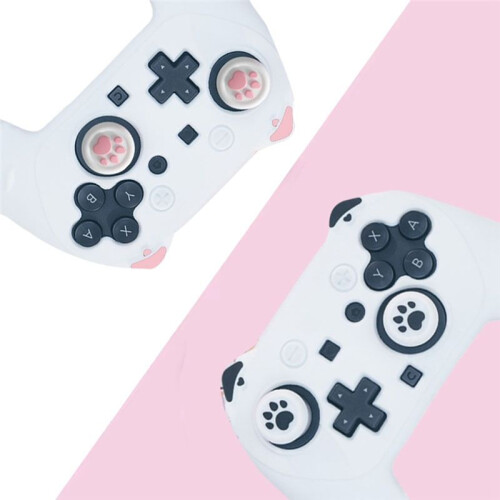 Cat Ear Silicone Case for  2 Pro Game Controller Set Anti-Slip with Joystick Cap for   2 Pro B