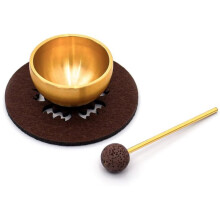 Ensemble de Bols Chantants pour le Yoga et la Méditation: Bol Sonore en Laiton avec Coussin pour la Pleine Conscience et la Réduction Du Stress