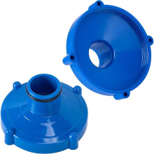 2 Stück Poolschlauchadapter-Ersatz, Poolskimmer-Vakuumschlauchadapter, für 32-mm-Anschluss, 80-mm-Schraubanschluss, Poolsystem
