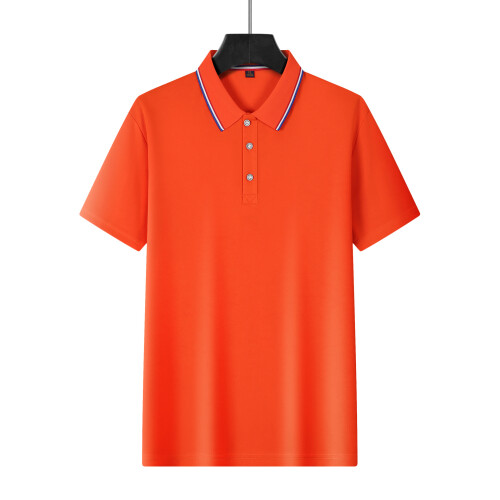 (Orange, S) Polo da uomo americana a maniche corte, ideale per l'estate.
