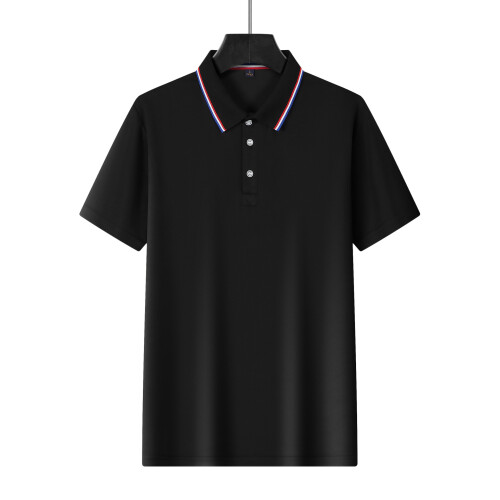 (Black, M) Polo da uomo americana a maniche corte, ideale per l'estate.