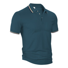 (Sea Green, XXXL) Polo da uomo a maniche corte, ampia e traspirante, ideale per l'estate.