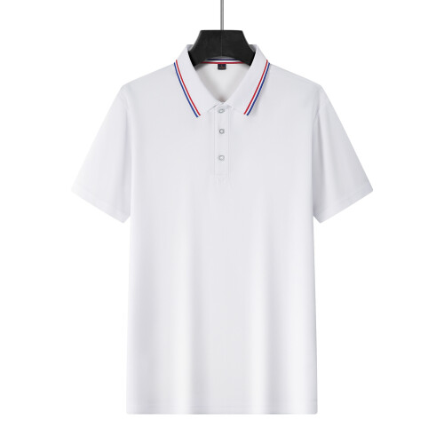 (White, M) Polo da uomo americana a maniche corte, ideale per l'estate.