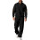 (Black, XL) Lässiges Herren-Herbstset: Lange Hose mit Stehkragen und Jacquard-Rippstrickpullover 1