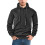 (Black, S) Pull-over printemps-automne uni décontracté sport ample à manches longues et capuche 1