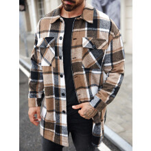 (Khaki, L) Lässiger, langer Trenchcoat mit Knöpfen und zwei Taschen für Herren
