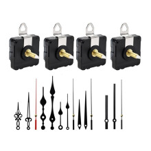 4PCS 32mm Long Shaft Wall Quartz Clock Movement Mechanism Repair Tool Parts Accessories DIY Movement Clock Hands Kit