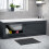 NES Home Nes Home Dark Grey PVC 1700mm 2 Sliding Doors Bath Front Panel 2