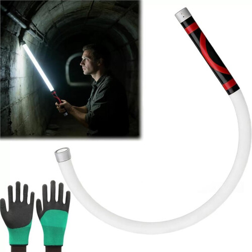 Bendable LED Light 30" Flexible LED Flashlight Stick 3 Modes Bendable Work Light for Car Repair Engine Bay