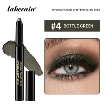 (Color-4) Creamy Matte & Glitter Eyeshadow Stick Waterproof Shimmer Eye Pencil & Eyeliner for Makeup