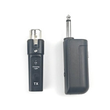 2.4G Wireless Hand System Wired to Wireless Capacitor Dynamic Microphone Guitar Electronic Instrument Transceiver 1to1