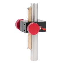 Table Coulissante Élévatrice Verticale à Axe Z, Plateforme à Colonne de Type Crémaillère et Pignon, Établi de Laboratoire Manuel de Précision
