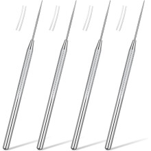 4-Teiliges Tonnadel-Werkzeugset für Detaillierte Keramikskulpturen mit Rutschfestem Griff und Schutz für Keramikmodellierung, DIY-Detailarbeiten