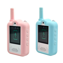 Walkie-Talkie Infantil com Vídeo, Desenho Animado, Intercomunicador, Tela HD de 2 Polegadas, Chamada com um Clique, Brinquedo para Pais e Filhos,