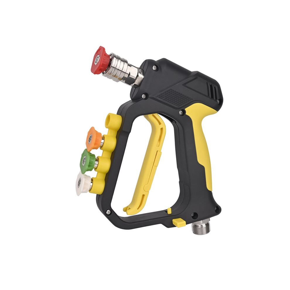 High Pressure Washer Gun 5000 Psi, M22-Id14mm Inlet 1/4" Quick Connector Car Wash Tool 6033546797817