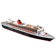 1:400 Scale Steamer RMS Queen 2 Liner Paper Model Kit, Detailed PaperCraft Ship (Unassembled)