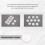 10 pcs Small round transparent plastic coin capsules box 22mm 5