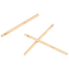 16 Piezas Agujas de Ganchillo tejidas en lana de tejer de madera 2.0 mm - 12.0 mm Gancho de crochet