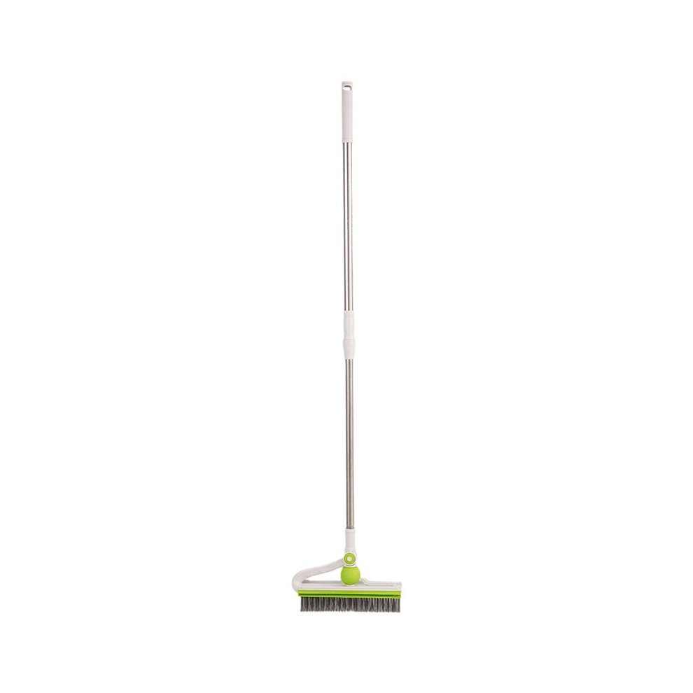 Floor Scrub Brush With Long Handle, Stiff Bristle Scrubber For Cleaning Bathroom, Patio, Pool, Kitchen, Wall 6033325001081