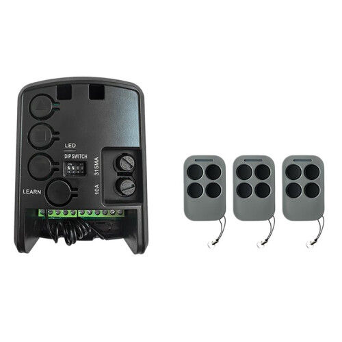 AC220V Garage Door Control Board Tubular Motor Reciever with Transmitter Shutter Motor Control Panel