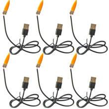 USB 5V Flame Lamp Simulates Candle Lamp Circuit Board, LED Candle Lights Flame Effect Board for DIY Decor Lighting 6pcs