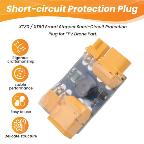 XT30 / XT60  Smoke Stopper Short-Circuit Protection Plug for FPV Drone Part 1