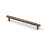 160mm Antique Brass Diamond Cut Cabinet Handle 1