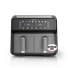 Keplin 9L Dual Zone Air Fryer 2700W Energy Saving Cooker, 2 Years Warranty
