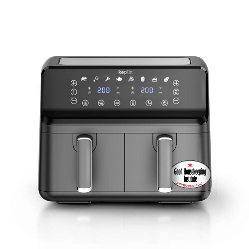Keplin 9L Dual Zone Air Fryer 2700W Energy Saving Cooker, 2 Years Warranty