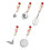 Baking Tool 5pcs Comfortable Handle Thickened Egg Beater/Separator/Spoon/Potato Masher Rust-Proof Cooking Tool Set 1