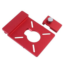 1 Set Geleiderailadapters voor Houtbewerking, Hulpbeugel van Aluminiumlegering voor Het Frezen van Rechte Groeven