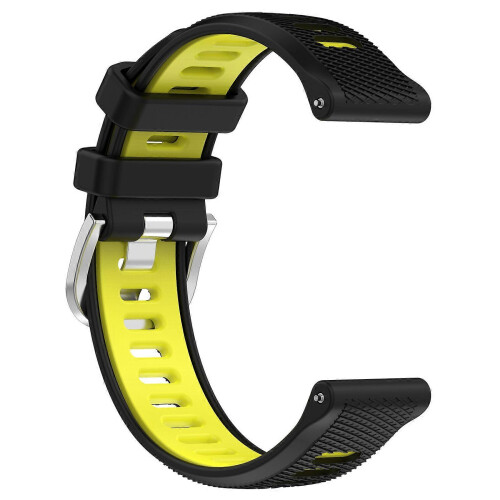 Λουράκι 22 χιλ. συμβατό με Garmin Forerunner 265/Honor Watch GS 3i, Διπλό λουράκι σιλικόνης με 2