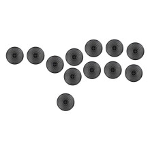 12 Stück Hitbox-Tastenkappen, Ersatz für Arcade-Controller, Hitbox-Controller, Mechanische Taste, DIY-Zubehör, Schwarz