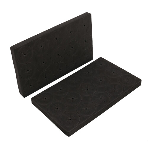 60Pcs Garden Clone Collars Neoprene Inserts Sponge Block para 2 Polegadas Net Pots Hydroponics Systems e Máquinas de Clonagem 2
